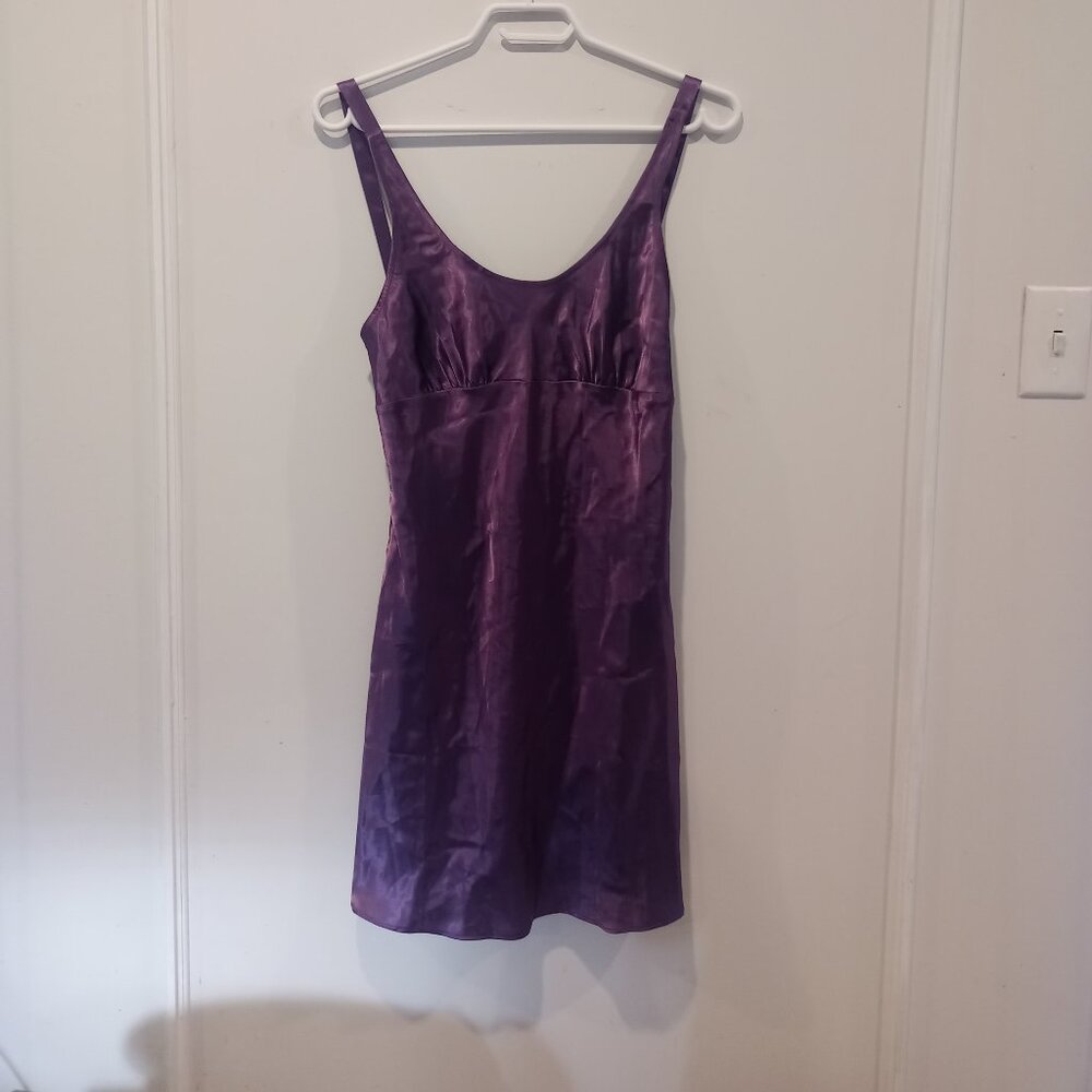 NWT - Purple Le Senza Slip dress with bow